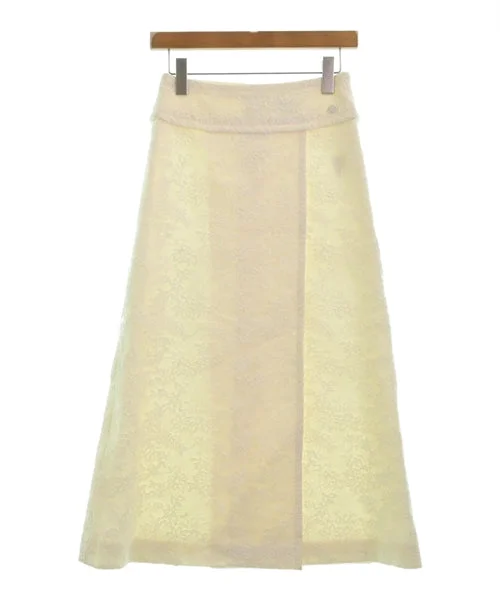 CHANEL Long/Maxi length skirts leather skirt bold