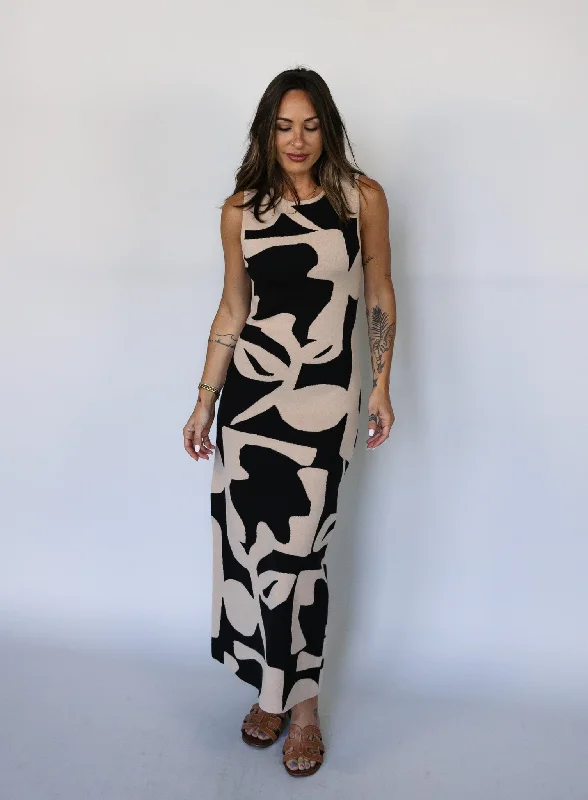 Tatum Sleeveless Sweater Dress Satin Fabric Silk Fabric Chiffon Fabric