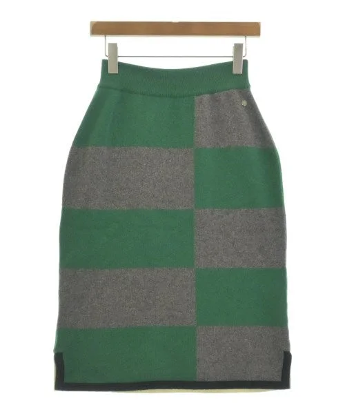 HERMES Knee length skirts linen skirt natural
