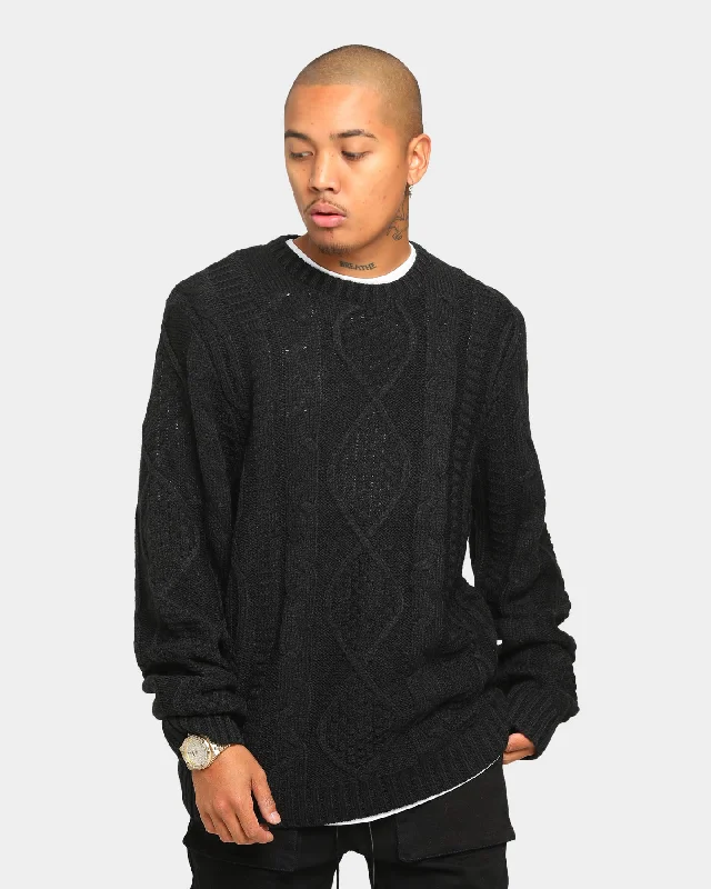 EN ES Florence Knit Sweater Black Jersey Fabric Tulle Fabric Batik Fabric