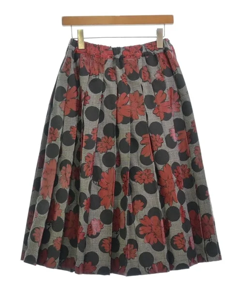 TAO Knee length skirts leather skirt bold