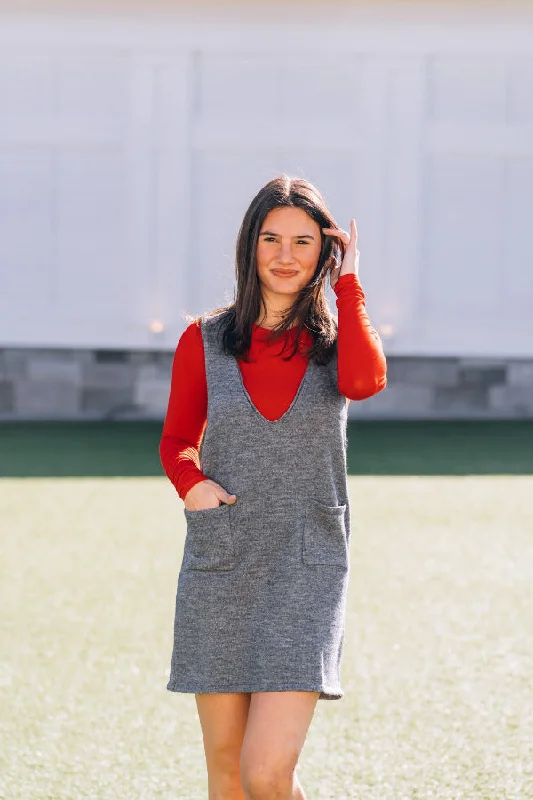 Line Up Sweater Dress Open Front Closed Front Wrap Front
