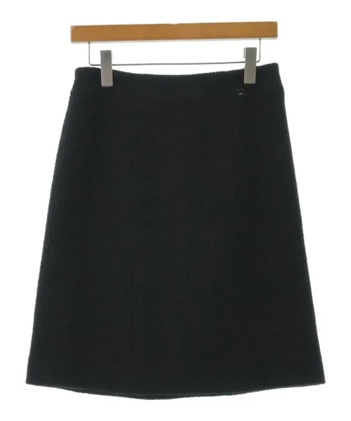 CHANEL Knee length skirts corduroy skirt cozy