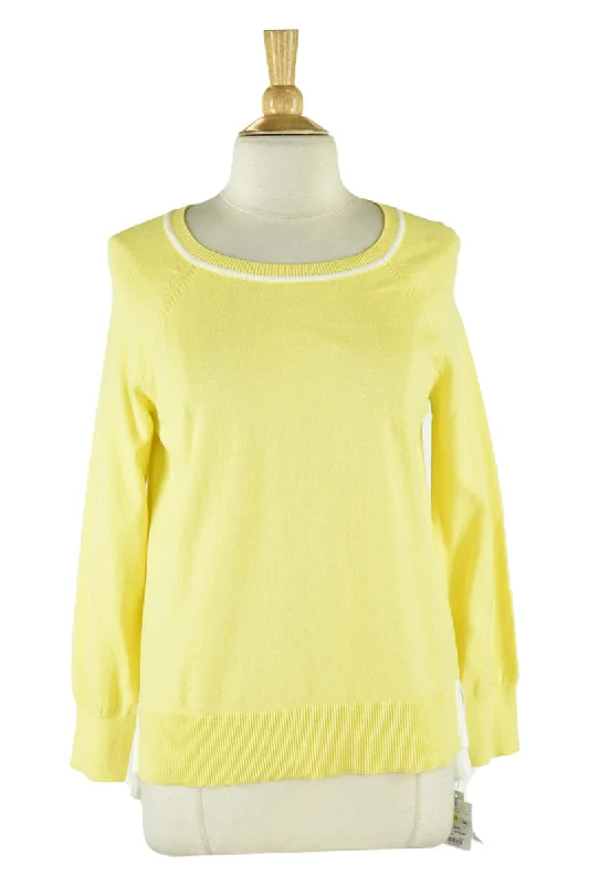 Liz Claiborne Sweater Chenille Brocade Lace