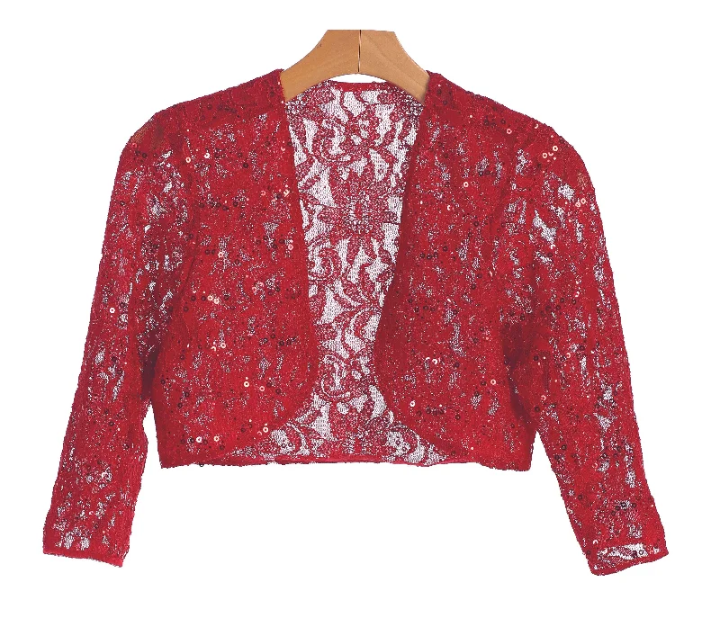Formal Long Sleeve Lace Bolero Jacket Striped Jacket Polka Dot Jacket Floral Jacket