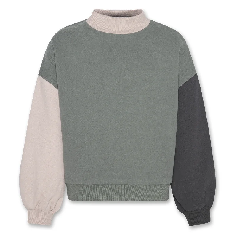 AO76 Violeta Block Sweater Lace Blend Ribbed Blend Corduroy Blend