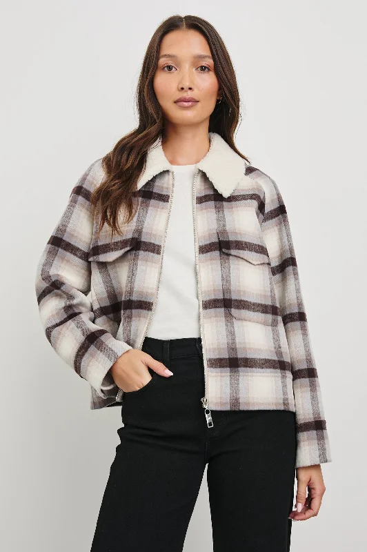 CHEYENNE JACKET - TELLURIDE PLAID Fleece Jacket Down Jacket Feather Jacket