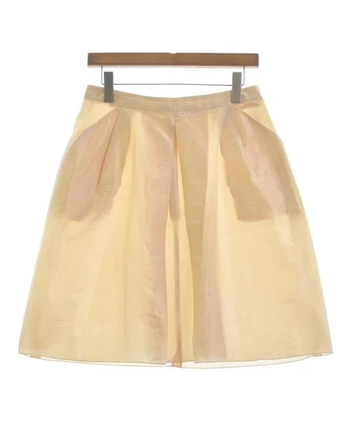 JIL SANDER NAVY Knee length skirts cashmere skirt fine