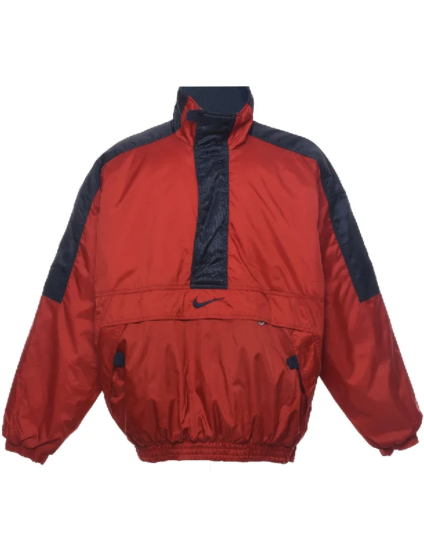 Nike Nylon Jacket - L Belted Jacket Elasticated Jacket Padded Jacket