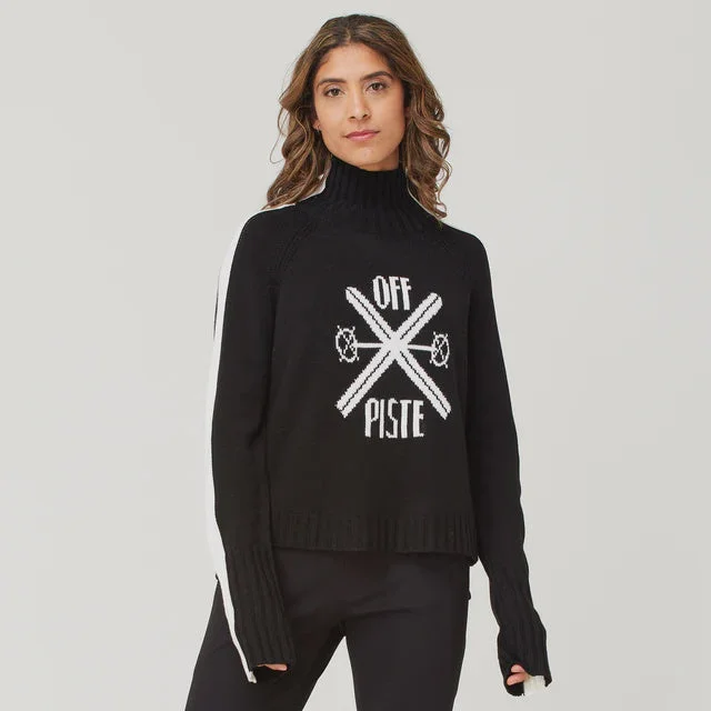 Krimson Klover Knit Wool Blend Sweater Off Piste in Black F24729-001 Mesh Sweater Canvas Denim Krimson Klover Knit Wool Blend Sweater Off Piste in Black F24729-001 Mesh Sweater Canvas Denim
