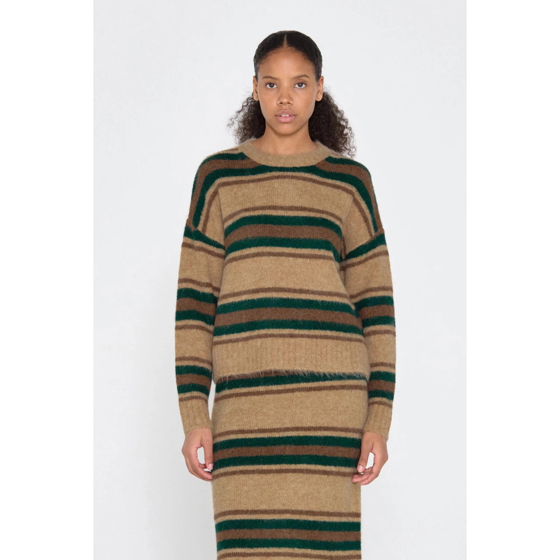 The Tiny Big Sister - Luca striped sweater - ivory Oversized Loose Flowy