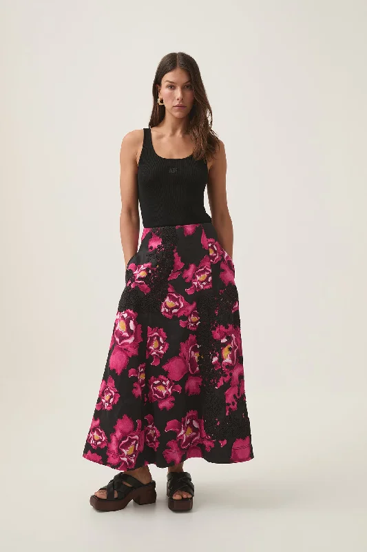 Florence Midi Skirt asymmetrical skirt cut
