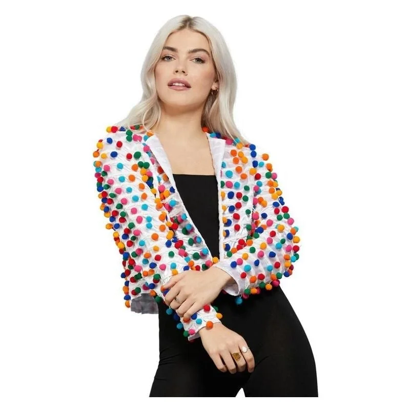 Pom Pom Festival Jacket Rainbow Colours Corduroy Jacket Velvet Jacket Brocade Jacket Pom Pom Festival Jacket Rainbow Colours Corduroy Jacket Velvet Jacket Brocade Jacket