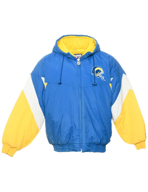 NFL Ski Jacket - L Faux Fur Jacket Real Fur Jacket Shearling Jacket