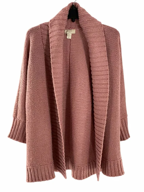 Loft Size L Pink Sweater Slim Fit Regular Fit Oversized