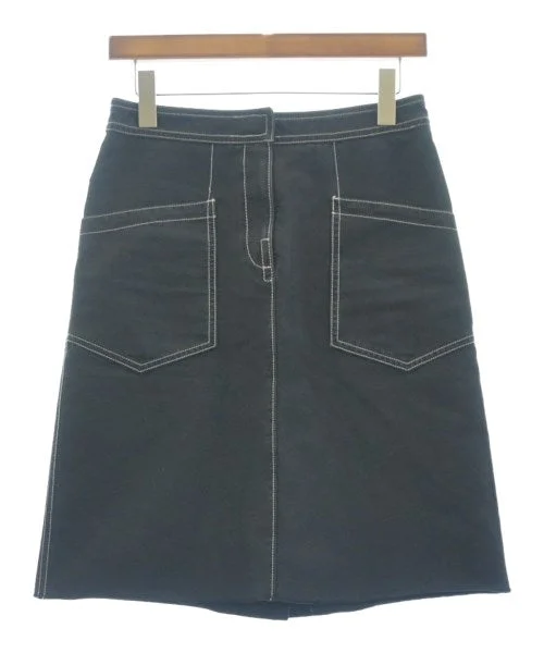 MM6 Knee length skirts silk skirt lustrous