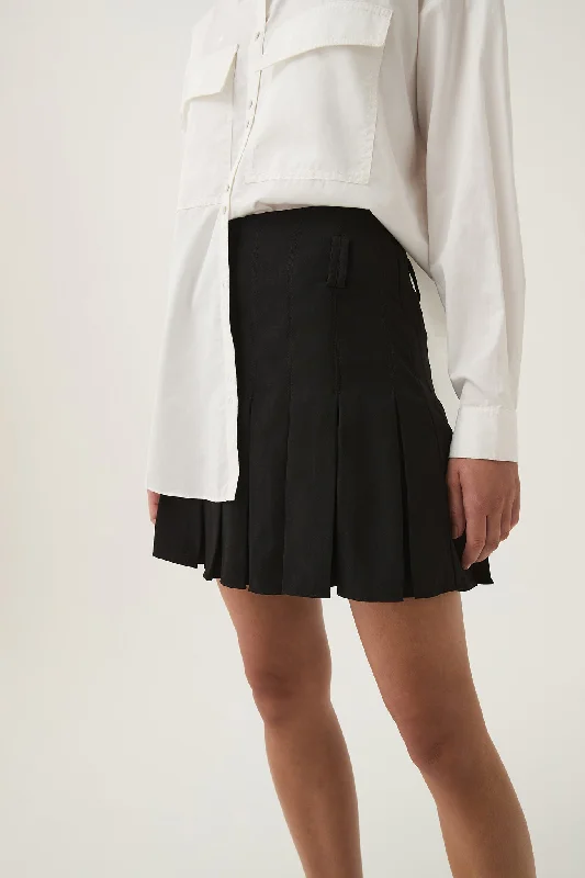 Exedra Pleated Mini Skirt low waist skirt
