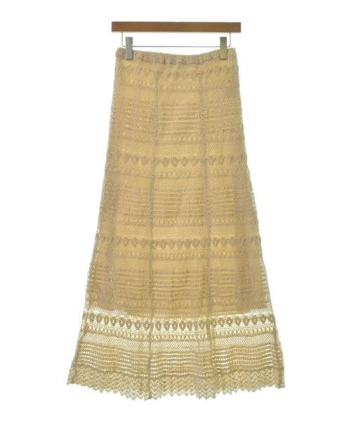 Simplicite Long/Maxi length skirts linen skirt breathable