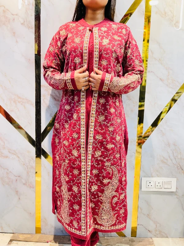 Beautiful Kashmiri winter 🥶 Ready made jacket suit Hooded Jacket Caped Jacket Shawl Collar Jacket Beautiful Kashmiri winter 🥶 Ready made jacket suit Hooded Jacket Caped Jacket Shawl Collar Jacket