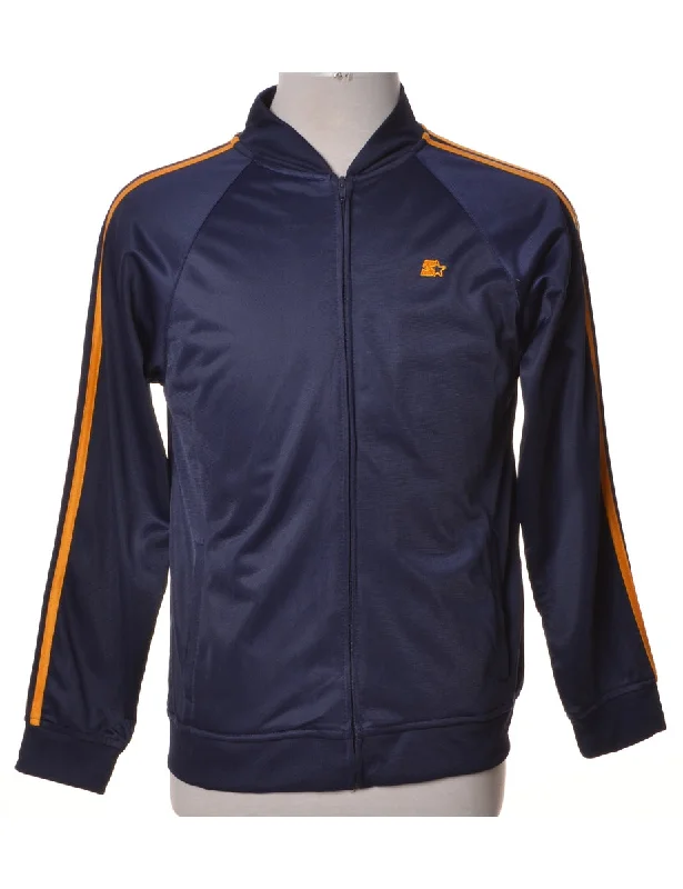 Navy Track Jacket Trench Coat Raincoat Waterproof Jacket