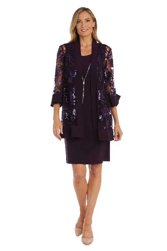 R&M Richards 2766 Short Two Piece Jacket Dress Faux Fur Jacket Real Fur Jacket Shearling Jacket R&M Richards 2766 Short Two Piece Jacket Dress Faux Fur Jacket Real Fur Jacket Shearling Jacket