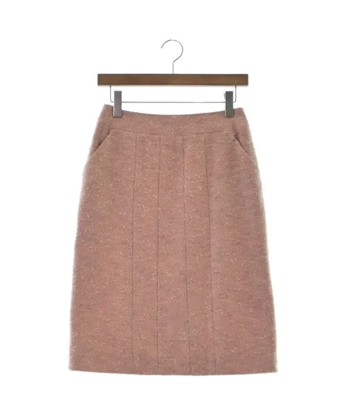 CHANEL Knee length skirts zip skirt side