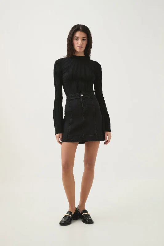 Maya Denim Mini Skirt corduroy skirt comfortable