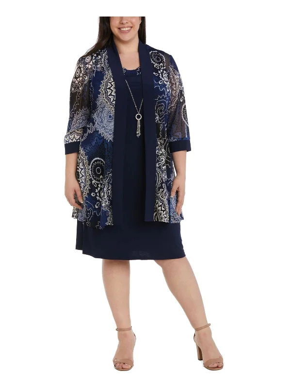 Navy 18W R&M Richards 7883W Short Print Jacket Cocktail Dress Snapped Jacket Toggled Jacket Drawstring Jacket Navy 18W R&M Richards 7883W Short Print Jacket Cocktail Dress Snapped Jacket Toggled Jacket Drawstring Jacket