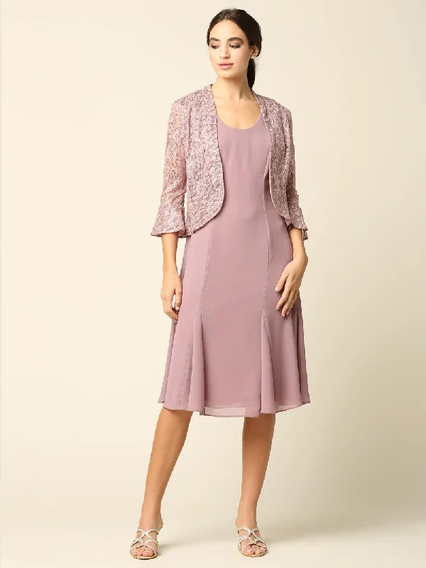 Short Mother of the Bride Two Piece Set Jacket Dress Rayon Jacket Velvet Jacket Corduroy Jacket