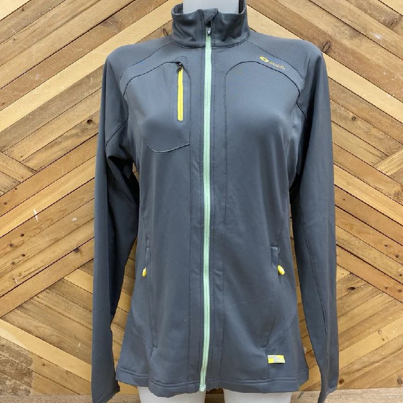 Sugoi Women's Performance Jacket: Grey -women-LG Boat Neck Shawl Collar Notched Collar Sugoi Women's Performance Jacket: Grey -women-LG Boat Neck Shawl Collar Notched Collar