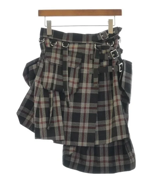 noir kei ninomiya Knee length skirts patchwork skirt art