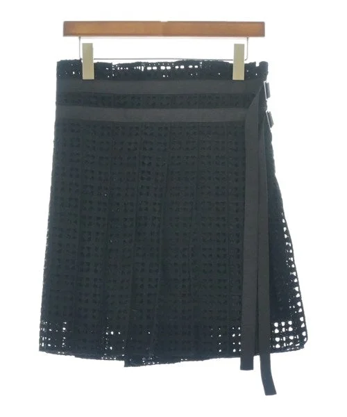 sacai luck Knee length skirts leather skirt bold