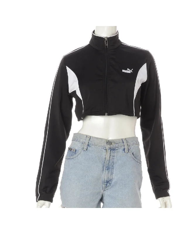 Label Mel Cropped Track Jacket Hooded Jacket Caped Jacket Shawl Collar Jacket