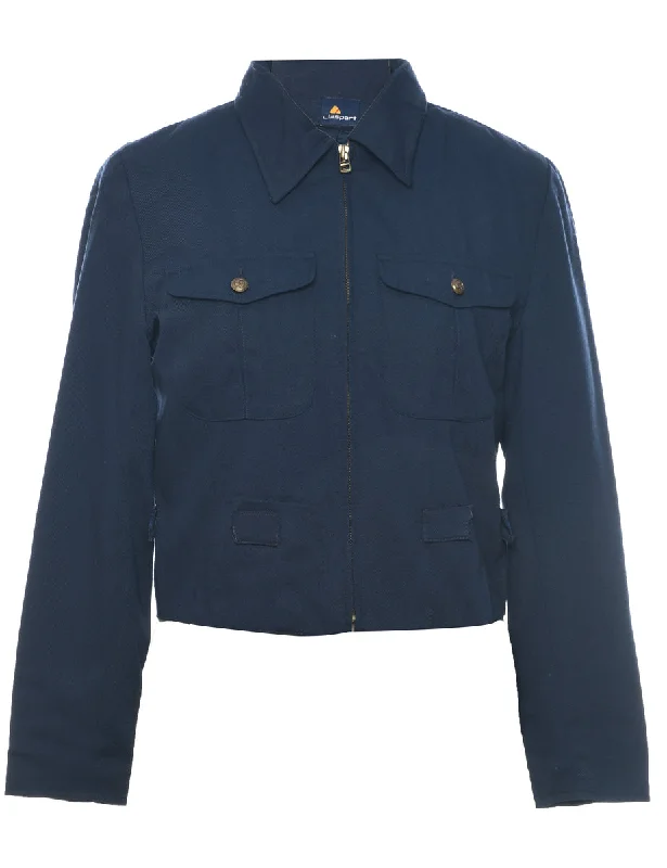 Navy Jacket - M Tailored Jacket Straight Jacket A-Line Jacket