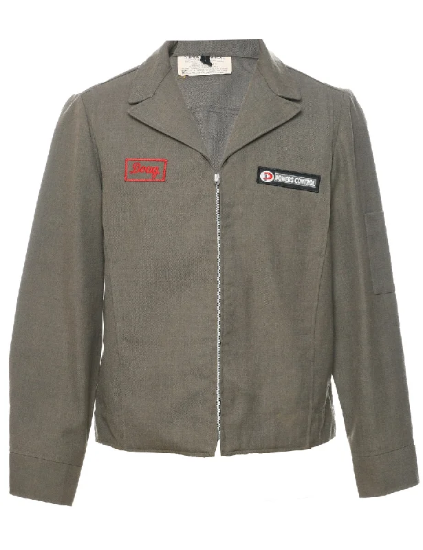 Olive Green Jacket - L Toggled Jacket Drawstring Jacket Belted Jacket
