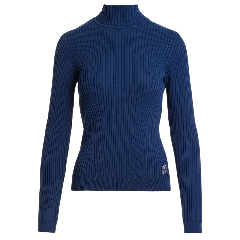 Parajumpers Lotus Eclipse Blue Sweater Cashmere Blend Cotton Blend Poly Blend