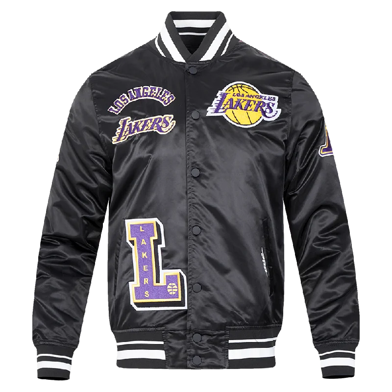 CHAMARRA DE SATÍN NBA LOS ANGELES LAKERS SUBLIMATED SATIN JACKET Tailored Jacket Straight Jacket A-Line Jacket CHAMARRA DE SATÍN NBA LOS ANGELES LAKERS SUBLIMATED SATIN JACKET Tailored Jacket Straight Jacket A-Line Jacket