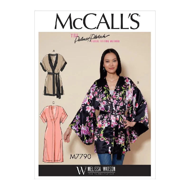 McCall's Pattern M7790 Misses' Jacket and belt Fleece Fabric Down Fabric Feather Fabric McCall's Pattern M7790 Misses' Jacket and belt Fleece Fabric Down Fabric Feather Fabric