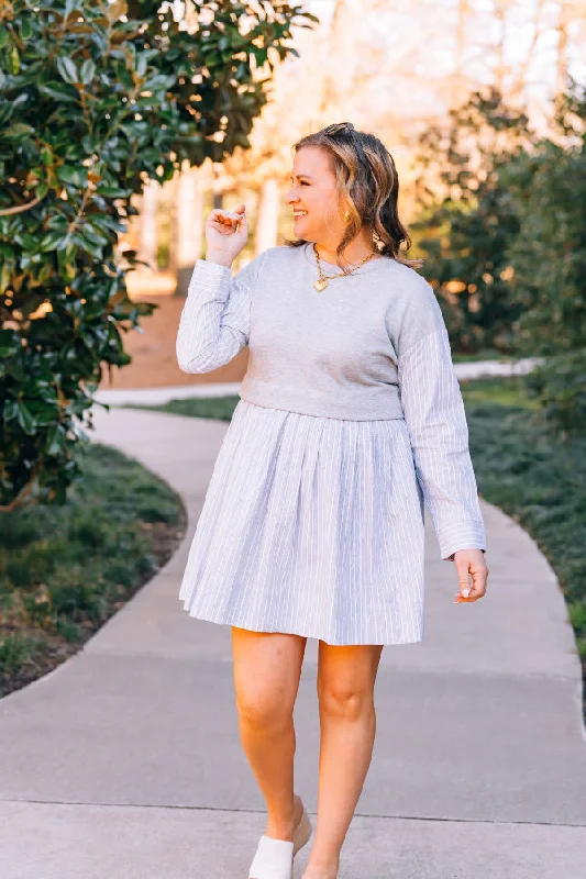 Spencer Sweater Dress Terry Blend Velvet Blend Canvas Blend