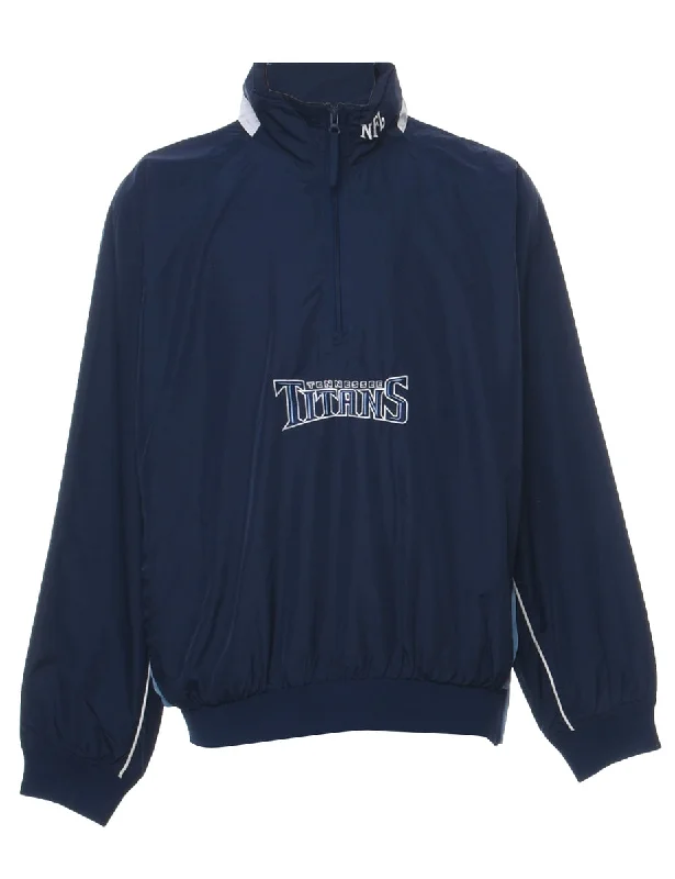 Navy NFL Tennessee Titans Jacket - L Cotton Jacket Linen Jacket Terry Jacket