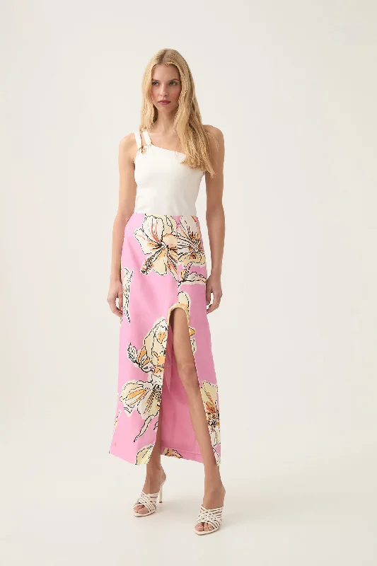 Flourish Midi Skirt velvet skirt luxurious