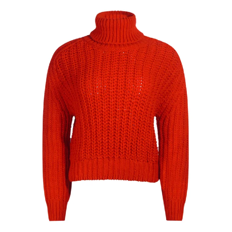 Parajumpers Knitted Red Sweater Layered Multi-layer Single Layer