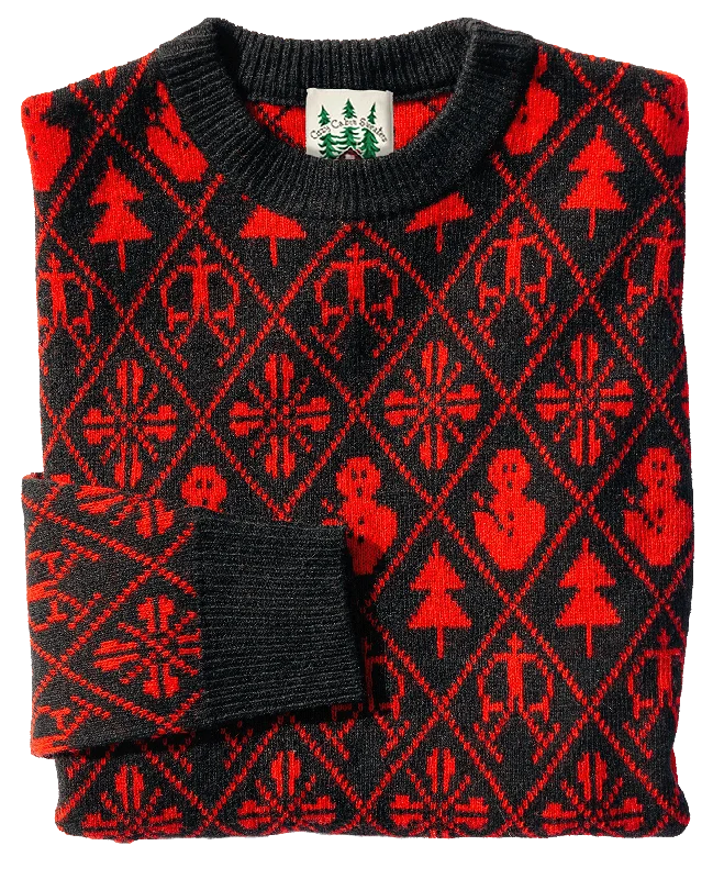 Winter Holiday Sweater Bright Pastel Dark