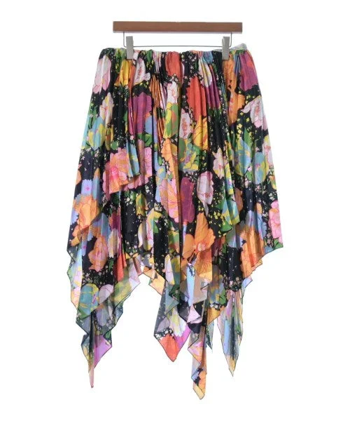 richard quinn Long/Maxi length skirts pleated skirt texture