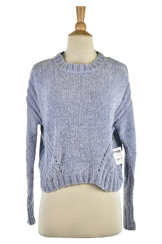 Charlotte Russe Sweater Real Fur Shearling Chenille