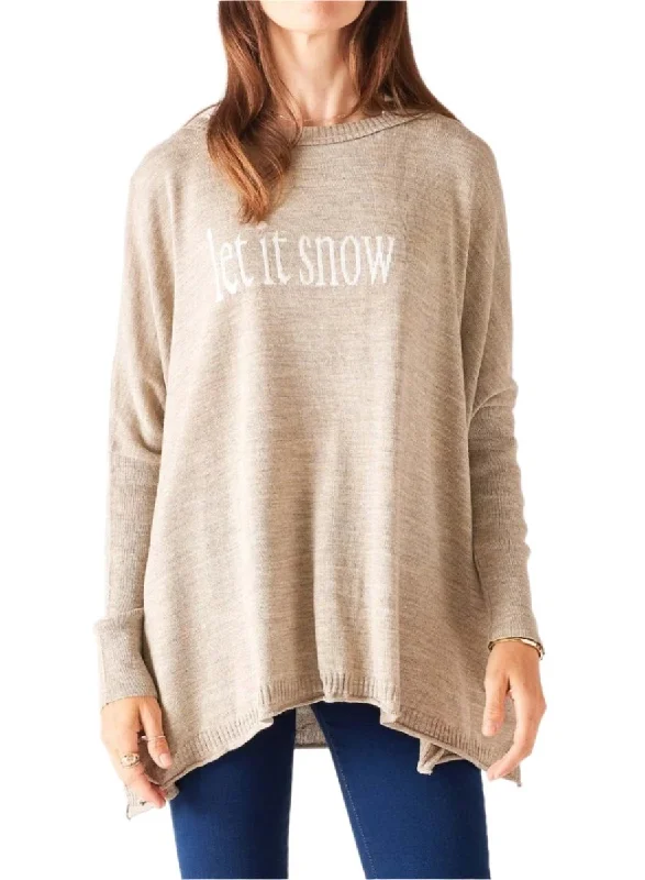 Catalina Let it Snow Driftwood Sweater by Mersea Lace Blend Ribbed Blend Corduroy Blend Catalina Let it Snow Driftwood Sweater by Mersea Lace Blend Ribbed Blend Corduroy Blend