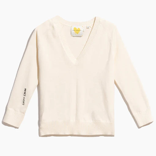 Colette Sweater Cream Notch Collar Peter Pan Collar Cowl Neck