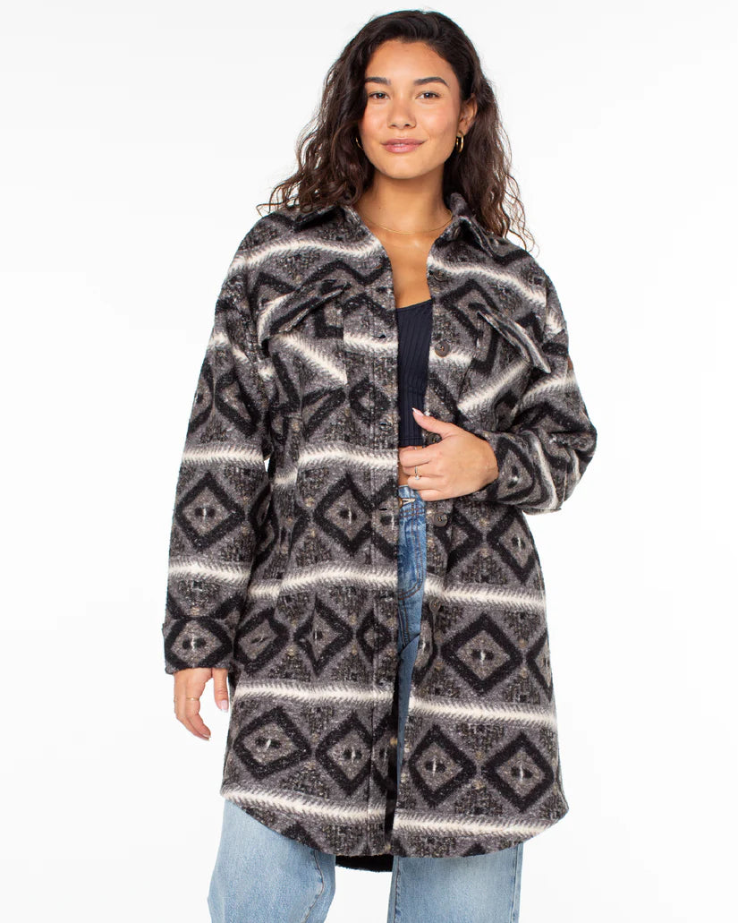 Walkabout Fleece Jacket Phantom Chenille Fabric Brocade Fabric Lace Fabric