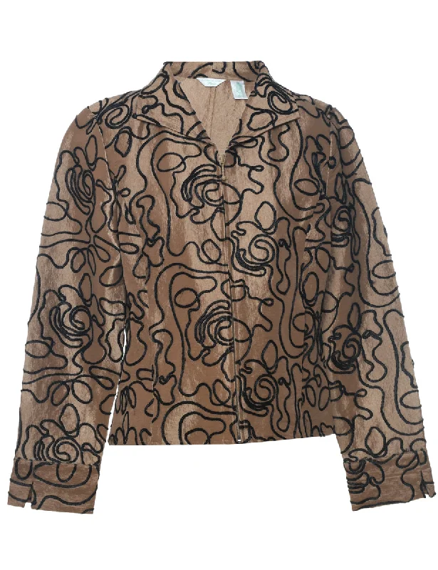 Laura Ashley Evening Jacket - M Denim Jacket Leather Jacket Suede Jacket