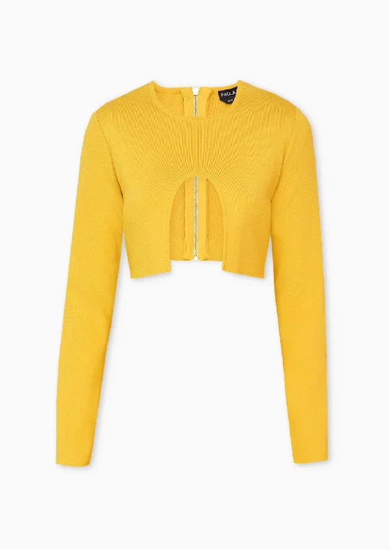 Louvre - Turbo Twill Knit Bolero Jacket Front Pockets Side Pockets Patch Pockets
